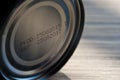 Expire date on bottom of canned food Royalty Free Stock Photo