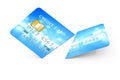 Expired cut credit card Royalty Free Stock Photo