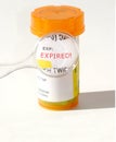 Expired Prescription Royalty Free Stock Photo