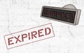 Expired sign Royalty Free Stock Photo