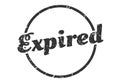 expired sign. expired round vintage stamp. Royalty Free Stock Photo