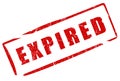 Expired stamp Royalty Free Stock Photo