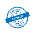 Expired stamp illustration Royalty Free Stock Photo