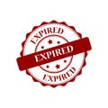 Expired stamp illustration Royalty Free Stock Photo