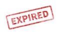 Expired Stamp - Red Grunge Seal Royalty Free Stock Photo