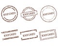 Expired stamps Royalty Free Stock Photo