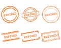 Expired stamps Royalty Free Stock Photo