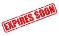 EXPIRES SOON red stamp text Royalty Free Stock Photo