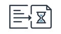 Expiring Document Icon: Timed Information & Deadlines, vector design Generative AI Royalty Free Stock Photo