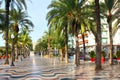 Explanada de Espana - main promenade in Alicante, Spain Royalty Free Stock Photo