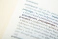 The explanation of Prejudice in dictionary Royalty Free Stock Photo