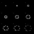 Explode Animation Sequence . Cartoon Explosion Frames. Vector