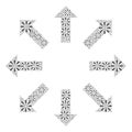 Explode Arrows Recursion Mosaic of Itself Icons