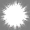 Explode Flash, Cartoon Explosion, Star Burst Isolated on Gray Background Royalty Free Stock Photo