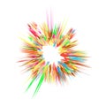 Explode Flash, Cartoon Explosion, Star Burst Royalty Free Stock Photo