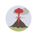 explode, lava, volcanic color icon. Element of global warming illustration. Premium quality graphic design icon. Signs and symbols