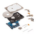 Explode view of hard drive Royalty Free Stock Photo