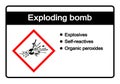 Exploding Bomb Symbol Sign ,Vector Illustration, Isolate On White Background Label .EPS10