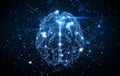 Exploding Brain Concept with Neural Connections for Technology and Innovation Generative AI