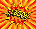 Exploding Cartoon Kaboom Royalty Free Stock Photo