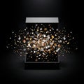 Exploding Diamond Box Royalty Free Stock Photo