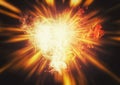 Exploding fire flame abstract background