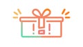 Exploding gift box, surprising revelation, vector design Generative AI Royalty Free Stock Photo