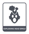 exploding head emoji icon in trendy design style. exploding head emoji icon isolated on white background. exploding head emoji