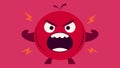 Exploding Head An illustrated character whose head is almost blowing up from anger. The characters face is a deep