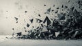 Exploding metallic pyramids in chaotic abstraction