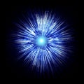 Exploding Neutron Star. Singularity, Gravitational Waves And Spa Royalty Free Stock Photo