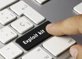 Exploit kit - Inscription on Black Keyboard Key Royalty Free Stock Photo