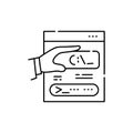 Exploit olor line icon. Pictogram for web page, mobile app, promo