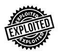 Exploited rubber stamp Royalty Free Stock Photo