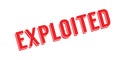 Exploited rubber stamp Royalty Free Stock Photo