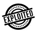 Exploited rubber stamp Royalty Free Stock Photo