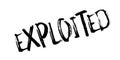 Exploited rubber stamp Royalty Free Stock Photo