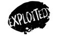 Exploited rubber stamp Royalty Free Stock Photo