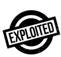 Exploited rubber stamp Royalty Free Stock Photo