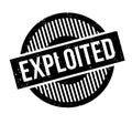 Exploited rubber stamp Royalty Free Stock Photo