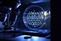 Exploration of particle structure using advanced microscope technology in a laboratory setting Royalty Free Stock Photo