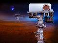 Exploration Space Rover 2020,camera for shooting on the planet Mars. Elements of this image furnished by NASA Royalty Free Stock Photo