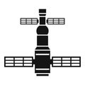 Exploration space station icon simple vector. International rocket Royalty Free Stock Photo