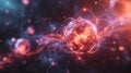 Exploration of Subatomic Particles in a Vibrant Cosmic Setting