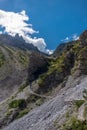 Exploration summer day in the beautiful Carnic Alps, Forni di Sopra, Friuli-Venezia Giulia, Italy Royalty Free Stock Photo