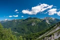 Exploration summer day in the beautiful Carnic Alps, Forni di Sopra, Friuli-Venezia Giulia, Italy Royalty Free Stock Photo