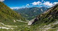 Exploration summer day in the beautiful Carnic Alps, Forni di Sopra, Friuli-Venezia Giulia, Italy Royalty Free Stock Photo
