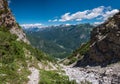 Exploration summer day in the beautiful Carnic Alps, Forni di Sopra, Friuli-Venezia Giulia, Italy Royalty Free Stock Photo