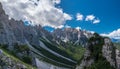 Exploration summer day in the beautiful Carnic Alps, Forni di Sopra, Friuli-Venezia Giulia, Italy Royalty Free Stock Photo