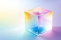 Exploration of Tesseract Projection Revealing Multidimensional Space With Soft Illumination